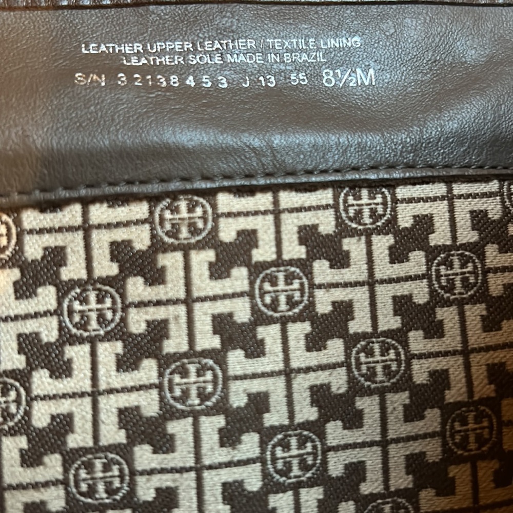 Tory Burch Brown Leather Boots, Size 8 1/2 M - Picture 4 of 13